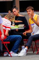 DUA LIPA and Anwar Hadid Out for Lunch at at Cafe Habana in New York 07/17/2020