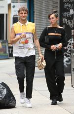 DUA LIPA and Anwar Hadid Out for Lunch at at Cafe Habana in New York 07/17/2020