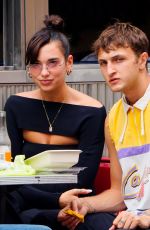 DUA LIPA and Anwar Hadid Out for Lunch at at Cafe Habana in New York 07/17/2020