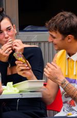 DUA LIPA and Anwar Hadid Out for Lunch at at Cafe Habana in New York 07/17/2020