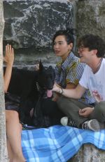 DUA LIPA Out with Friends at Brooklyn Bridge Park 07/18/2020