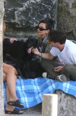 DUA LIPA Out with Friends at Brooklyn Bridge Park 07/18/2020
