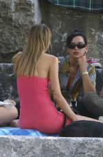 DUA LIPA Out with Friends at Brooklyn Bridge Park 07/18/2020