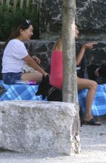 DUA LIPA Out with Friends at Brooklyn Bridge Park 07/18/2020