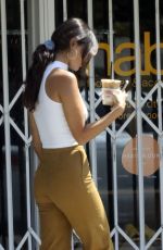 EIZA GONZALEZ Out for Iced Coffee in Los Angeles 07/24/2020
