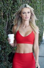 ELLA ROSE in Tights at Alfreds Coffee in West Hollywood 07/02/2020