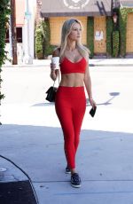 ELLA ROSE in Tights at Alfreds Coffee in West Hollywood 07/02/2020