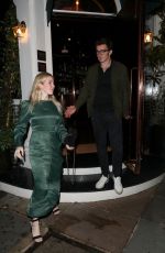ELLIE GOULDING and Caspar Jopling Leaves Casa Cruz in Notting Hill 07/11/2020