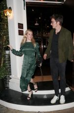 ELLIE GOULDING and Caspar Jopling Leaves Casa Cruz in Notting Hill 07/11/2020