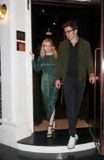 ELLIE GOULDING and Caspar Jopling Leaves Casa Cruz in Notting Hill 07/11/2020