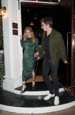 ELLIE GOULDING and Caspar Jopling Leaves Casa Cruz in Notting Hill 07/11/2020