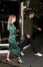 ELLIE GOULDING and Caspar Jopling Leaves Casa Cruz in Notting Hill 07/11/2020