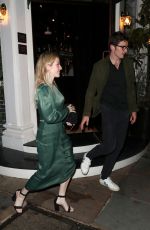 ELLIE GOULDING and Caspar Jopling Leaves Casa Cruz in Notting Hill 07/11/2020