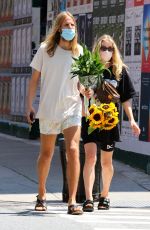 ELSA HOSK Out Buying a Sunflowers in New York 07/27/2020