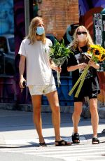 ELSA HOSK Out Buying a Sunflowers in New York 07/27/2020