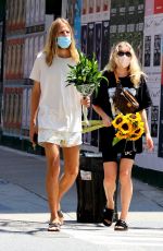 ELSA HOSK Out Buying a Sunflowers in New York 07/27/2020