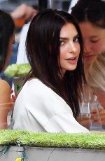 EMILY RATAJKOWSKI All in White Out in New York 07/30/2020