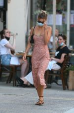 EMILY RATAJKOWSKI in a Long Dress Out in New Yorkm 07/09/2020