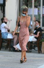 EMILY RATAJKOWSKI in a Long Dress Out in New Yorkm 07/09/2020