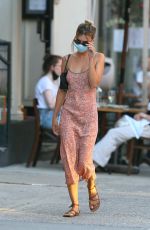 EMILY RATAJKOWSKI in a Long Dress Out in New Yorkm 07/09/2020