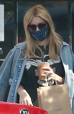 EMMA ROBERTS Out Shopping in Los Angeles 07/22/2020