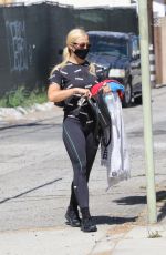 EMMA SLATER Working at F45 Gym in Los Angeles 07/10/2020