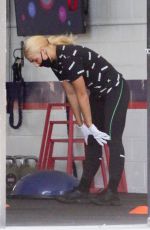EMMA SLATER Working at F45 Gym in Los Angeles 07/10/2020