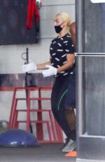 EMMA SLATER Working at F45 Gym in Los Angeles 07/10/2020