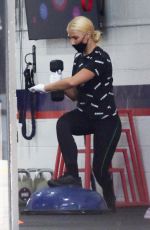 EMMA SLATER Working at F45 Gym in Los Angeles 07/10/2020