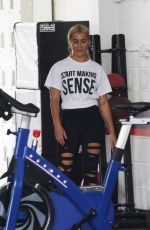 EMMA SLATER Workout at a Gym in Los Angeles 07/01/2020