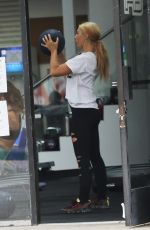 EMMA SLATER Workout at a Gym in Los Angeles 07/01/2020