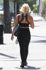 EMMA SLATER Workout at F45 in Studio Ciity 07/08/2020