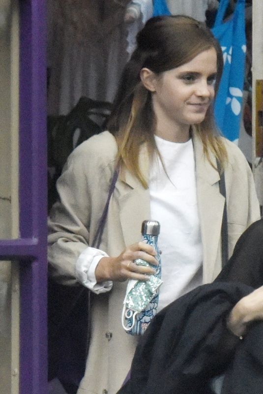 EMMA WATSON Out Shopping at Tallulah Lingerie in London 07/09/2020