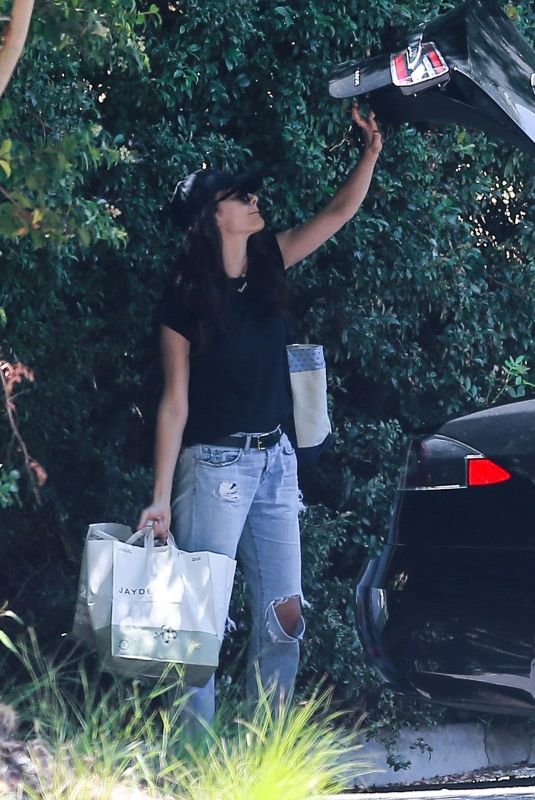 EMMY ROSSUM Arrives at Her Home in Beverly Hills 07/16/2020