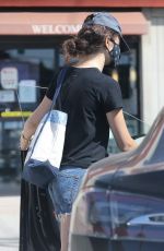 EMMY ROSSUM in Denim SHorts Leaves Snyder Diamond in Santa Monica 07/03/2020
