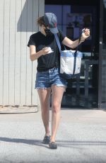 EMMY ROSSUM in Denim SHorts Leaves Snyder Diamond in Santa Monica 07/03/2020