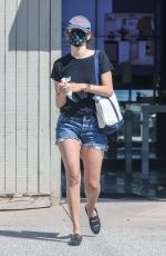 EMMY ROSSUM in Denim SHorts Leaves Snyder Diamond in Santa Monica 07/03/2020