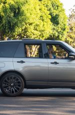 EVA MENDES and Ryan Gosling Out Driving in Los Angeles 07/11/2020