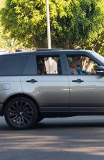 EVA MENDES and Ryan Gosling Out Driving in Los Angeles 07/11/2020