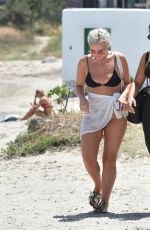 FANCESCA ALLEN in Bikini at a Beach 07/14/2020