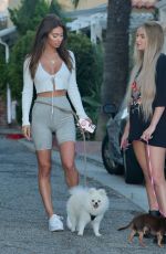 FRANCESCA FARGO and HALEY CURETON Out with Their Dogs in West Hollywood 07/14/2020
