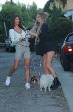 FRANCESCA FARGO and HALEY CURETON Out with Their Dogs in West Hollywood 07/14/2020