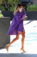 HAILEY BIEBER Arrives at Hollywood Roosevelt in Los Angeles 07/20/2020