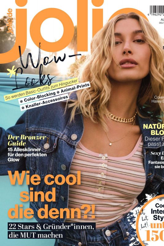 HAILEY BIEBER in Jolie Magazine, Germany August 2020