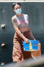 HALSEY at a Yacht with Friends in Marina Del Rey 07/21/2020