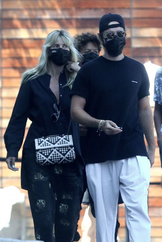 HEIDI KLUM and Tom Kaulitz Shopping at Maxfield 07/22/2020