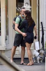 HELENA CHRISTENSEN Getting Take-out in New York 07/13/2020