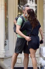 HELENA CHRISTENSEN Getting Take-out in New York 07/13/2020