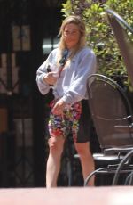 HILARY DUFF Leaves a Gym in Los Angeles 07/24/2020