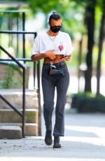 IRINA SHAYK Out and About in New York 07/25/2020